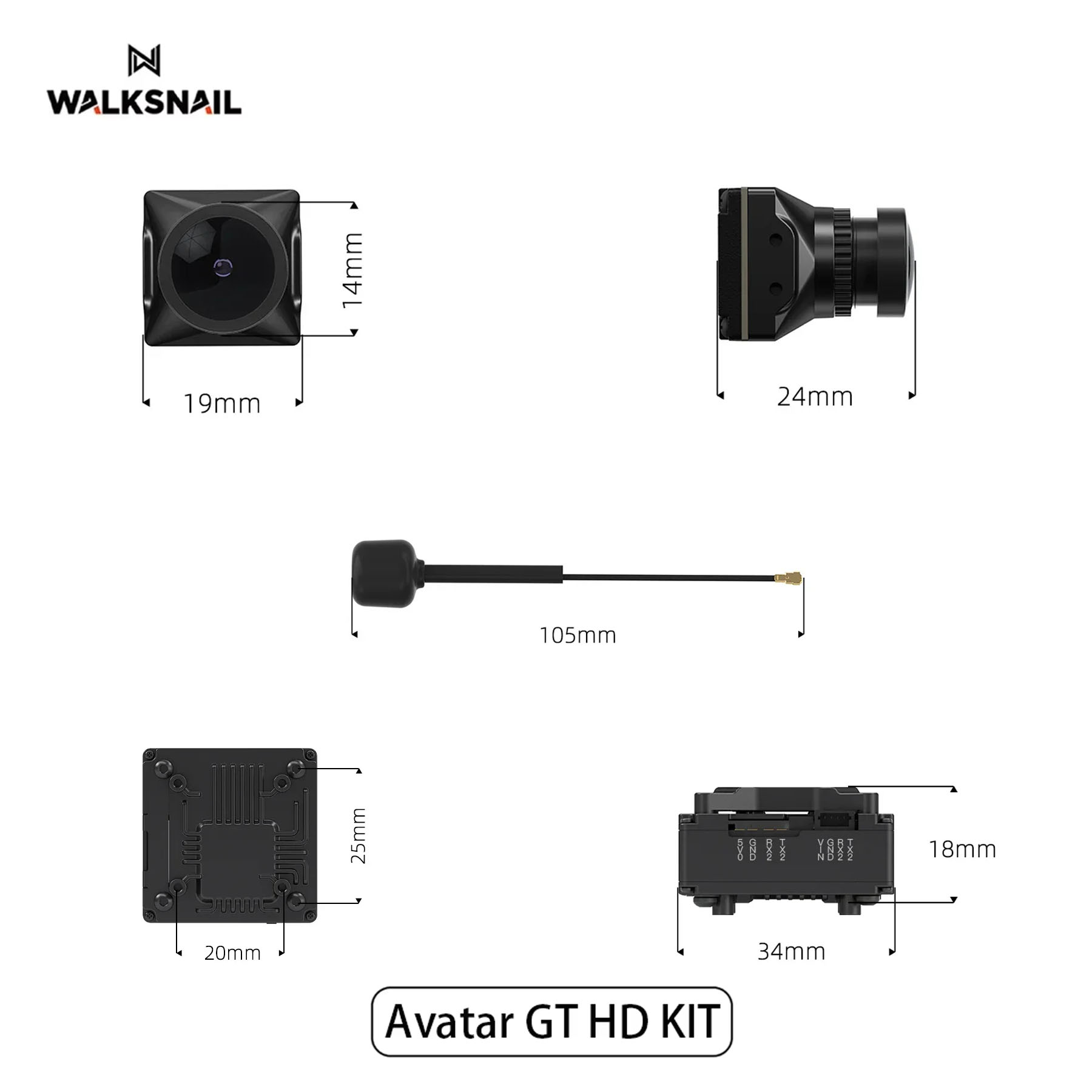 Walksnail Avatar GT HD KIT 2W  - Drone Antenna review and price