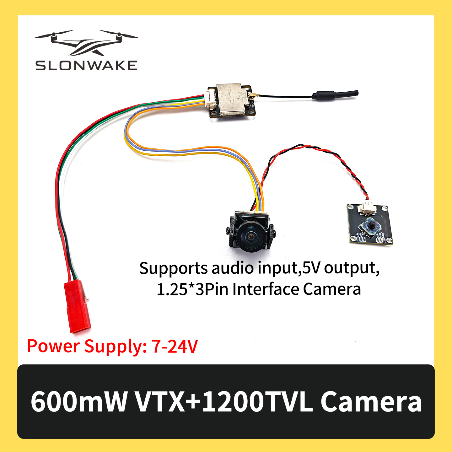 SLONWAKE 5.8G 600mW 7-24V FPV  - Drone Receiver review and price