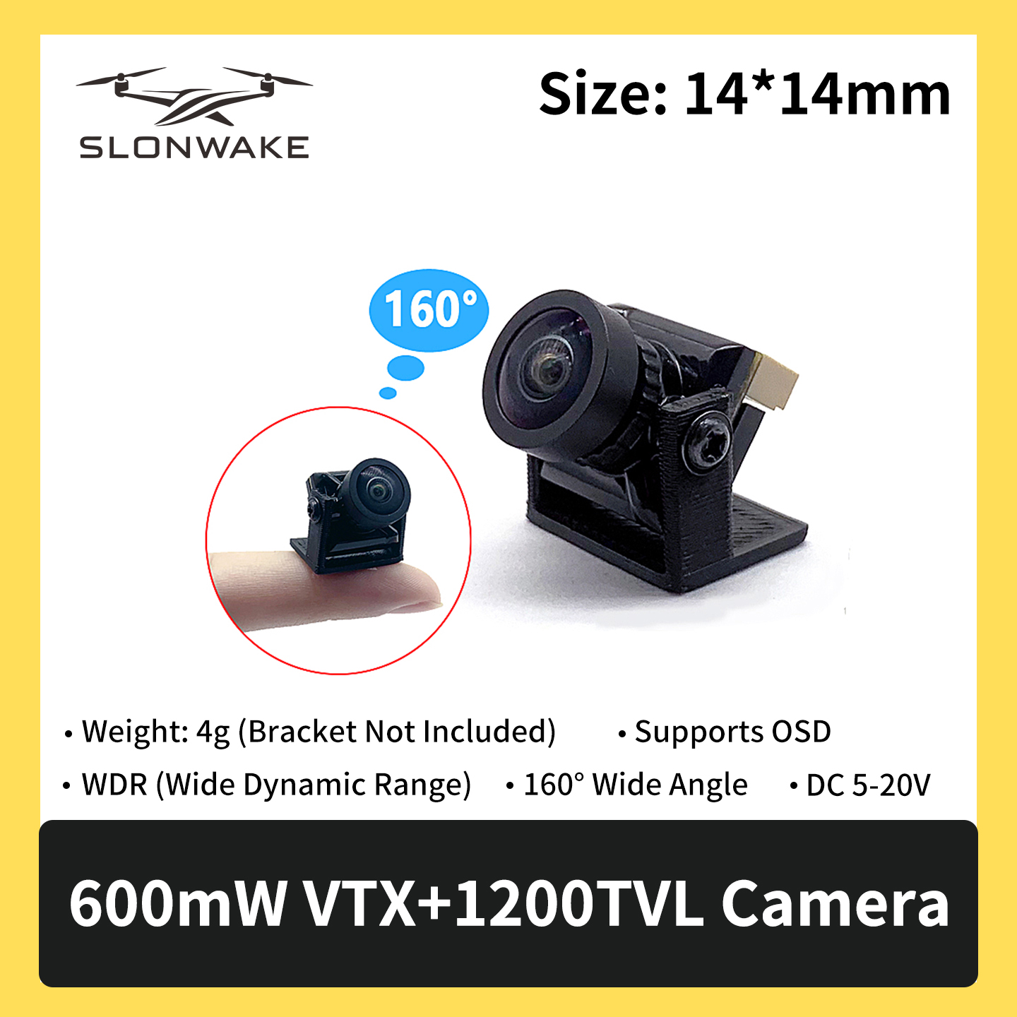SLONWAKE 5.8G 600mW 7-24V FPV  - Drone Receiver review and price