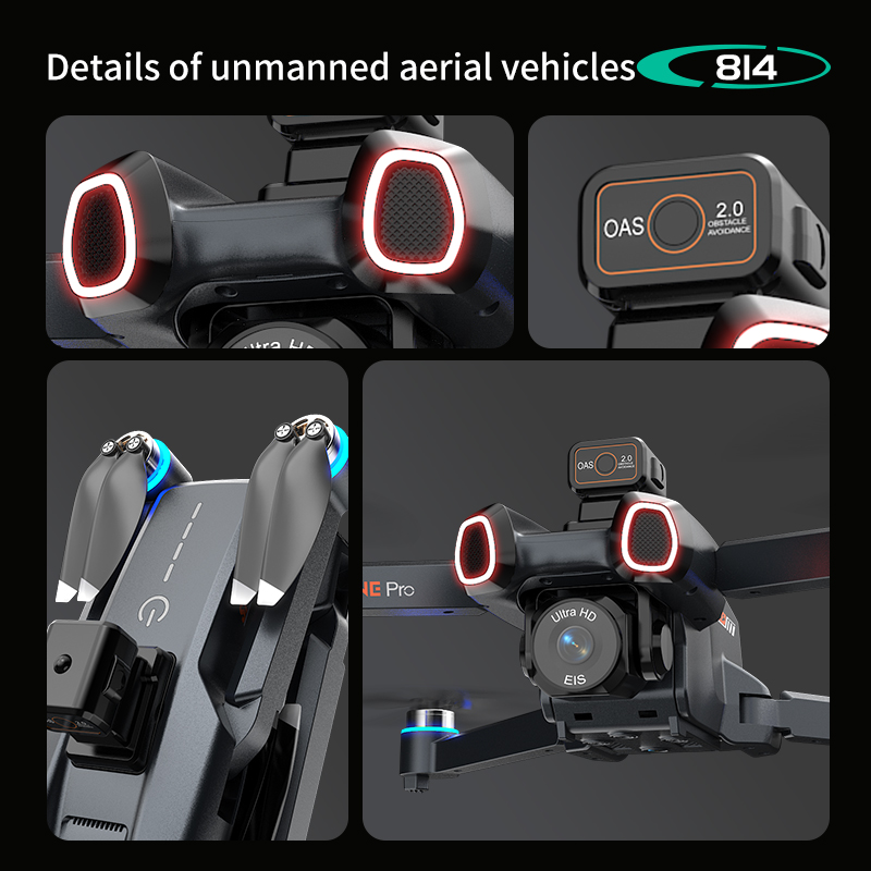 814 drone profissional 4K HD C - Drone Gimbal review and price